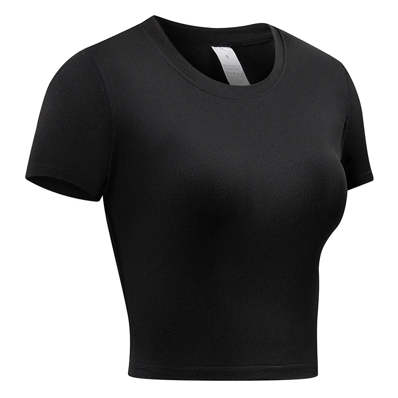Camiseta de Compressão Feminina Manga Curta