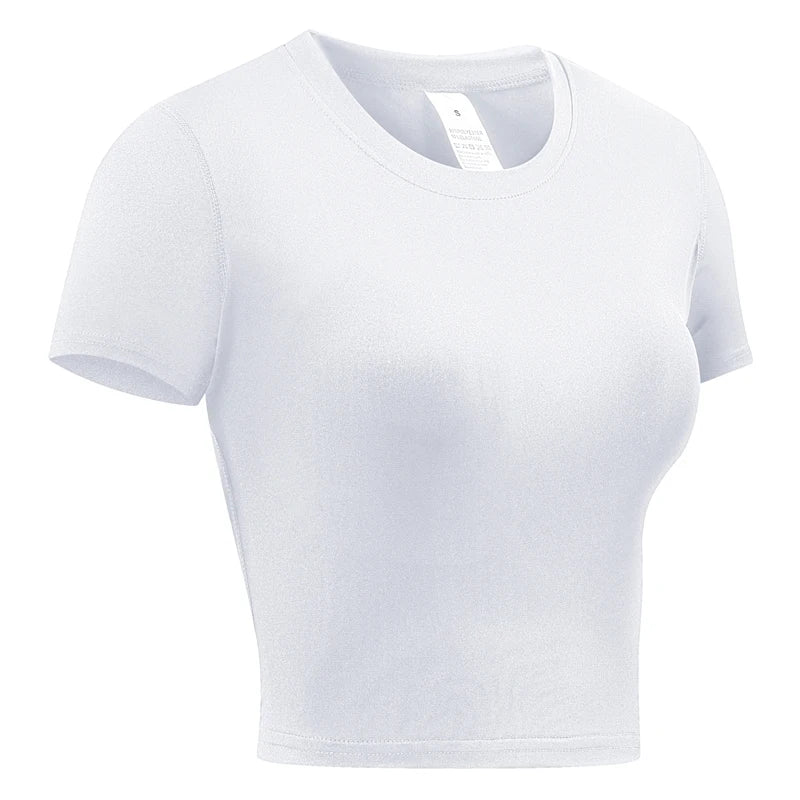 Camiseta de Compressão Feminina Manga Curta