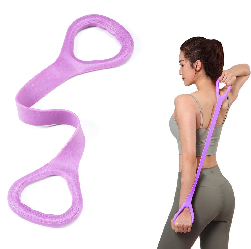 Faixa Elástica de Resistência com Alças – Ideal para Yoga, Pilates e Alongamento