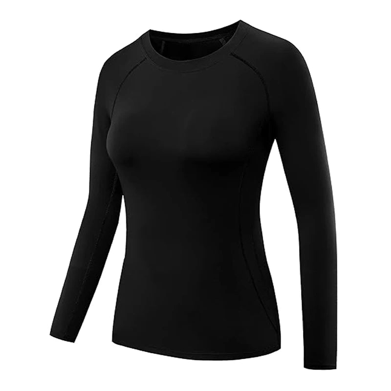 Camiseta de Compressão Feminina Manga Longa