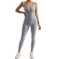 Macacão Fitness Feminino Cintura Modeladora – Alças Cruzadas e Efeito Levanta Bumbum