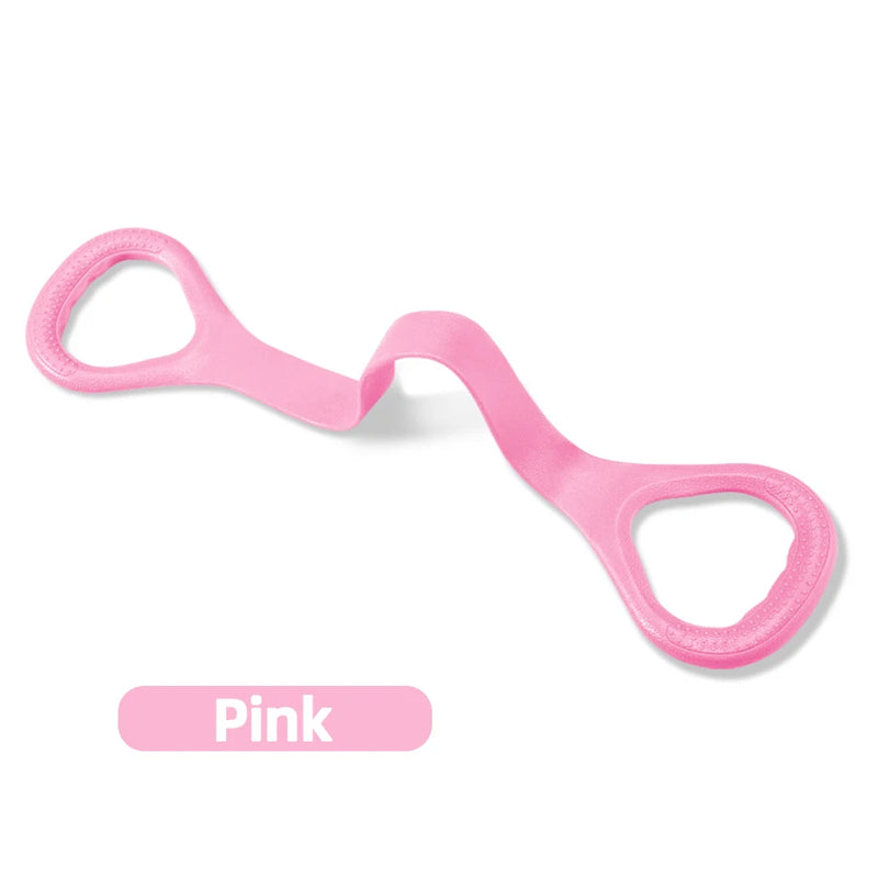 Faixa Elástica de Resistência com Alças – Ideal para Yoga, Pilates e Alongamento