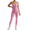 Macacão Fitness Feminino Cintura Modeladora – Alças Cruzadas e Efeito Levanta Bumbum