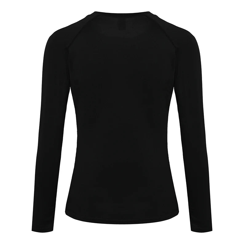 Camiseta de Compressão Feminina Manga Longa