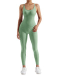 Macacão Fitness Feminino Cintura Modeladora – Alças Cruzadas e Efeito Levanta Bumbum