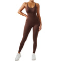 Macacão Fitness Feminino Cintura Modeladora – Alças Cruzadas e Efeito Levanta Bumbum