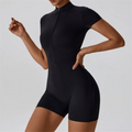 Macaquinho Fitness Feminino com Zíper Frontal – Modelagem Justa