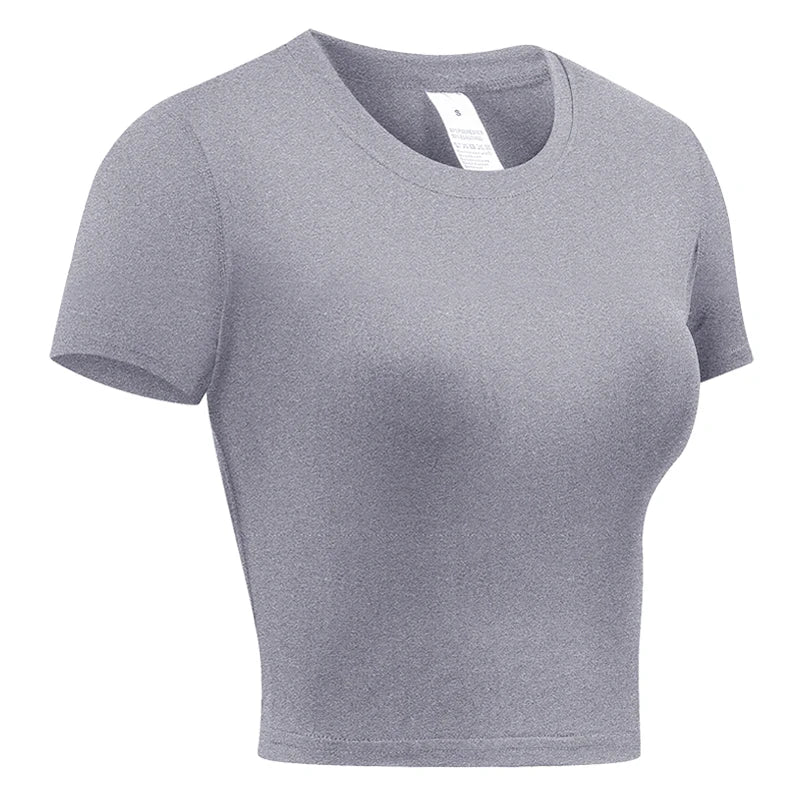 Camiseta de Compressão Feminina Manga Curta